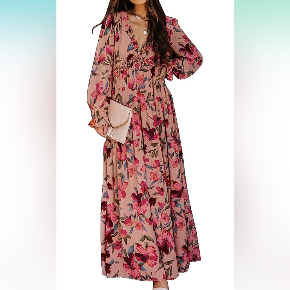 Spring Floral Maxi Dress